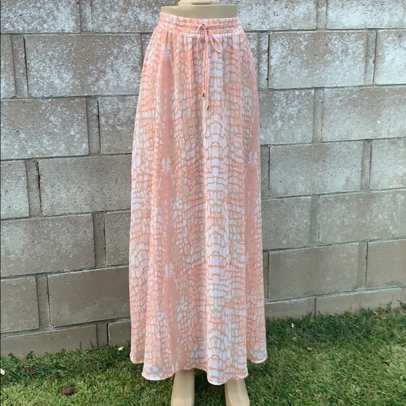 WORTHINGTON NWIT CHIFFON MAXI SKIRT M (No lining)